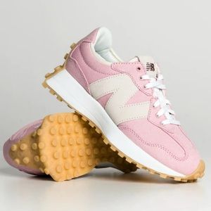 Pink womens 327 new balance sneaker